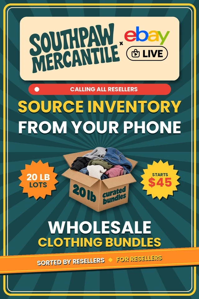 Source your inventory here - 20 LB Reseller Wholesale Bundles