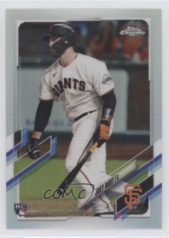 2021 Topps Chrome Image Variation SP (Batting) Joey Bart #109 3v0
