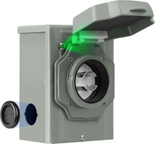 30 Amp Generator Inlet Box, NEMA L14-30P Pre-Drilled Power Inlet Box for 4 Prong