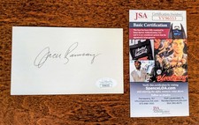 Jack Ramsay SIGNED Autographed Index Card JSA - NBA HOF Blazers 76ers ESPN