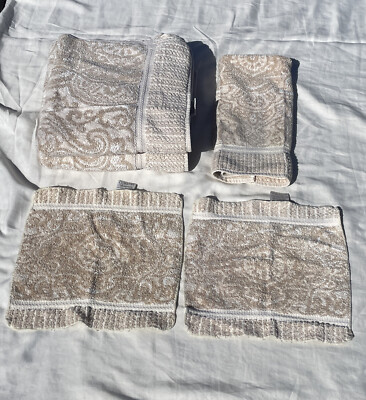 Pc Vtg Charisma Fieldcrest Cannon cotton Bath Hand Washcloth Towel Set  USA