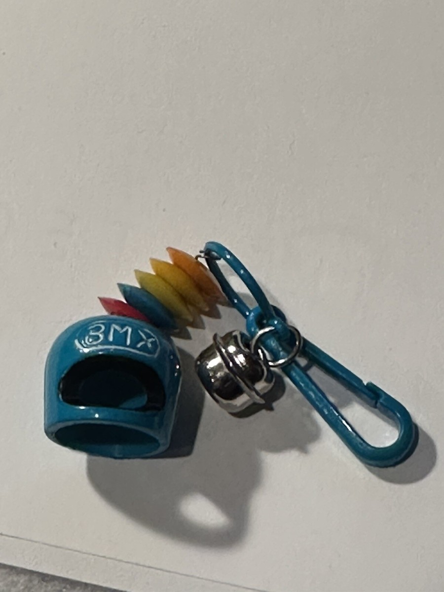 【Belle Charme】 FairyTulleCamiOnepiece Vintage 1980s Plastic Clip Bell Charm BMX Helmet 80s Charm [583w