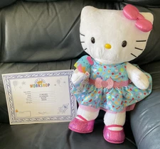 Build A Bear Hello Kitty Summer Time W/Dress Swimsuit Shoes Popsicle & Cert NWT