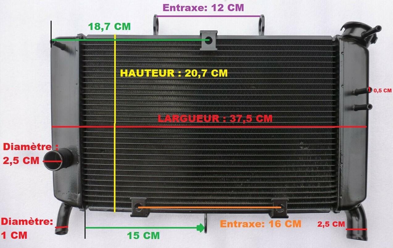 Radiateur eau moto XJ6 liquide refroidissement Yamaha XJ6F Diversion 600