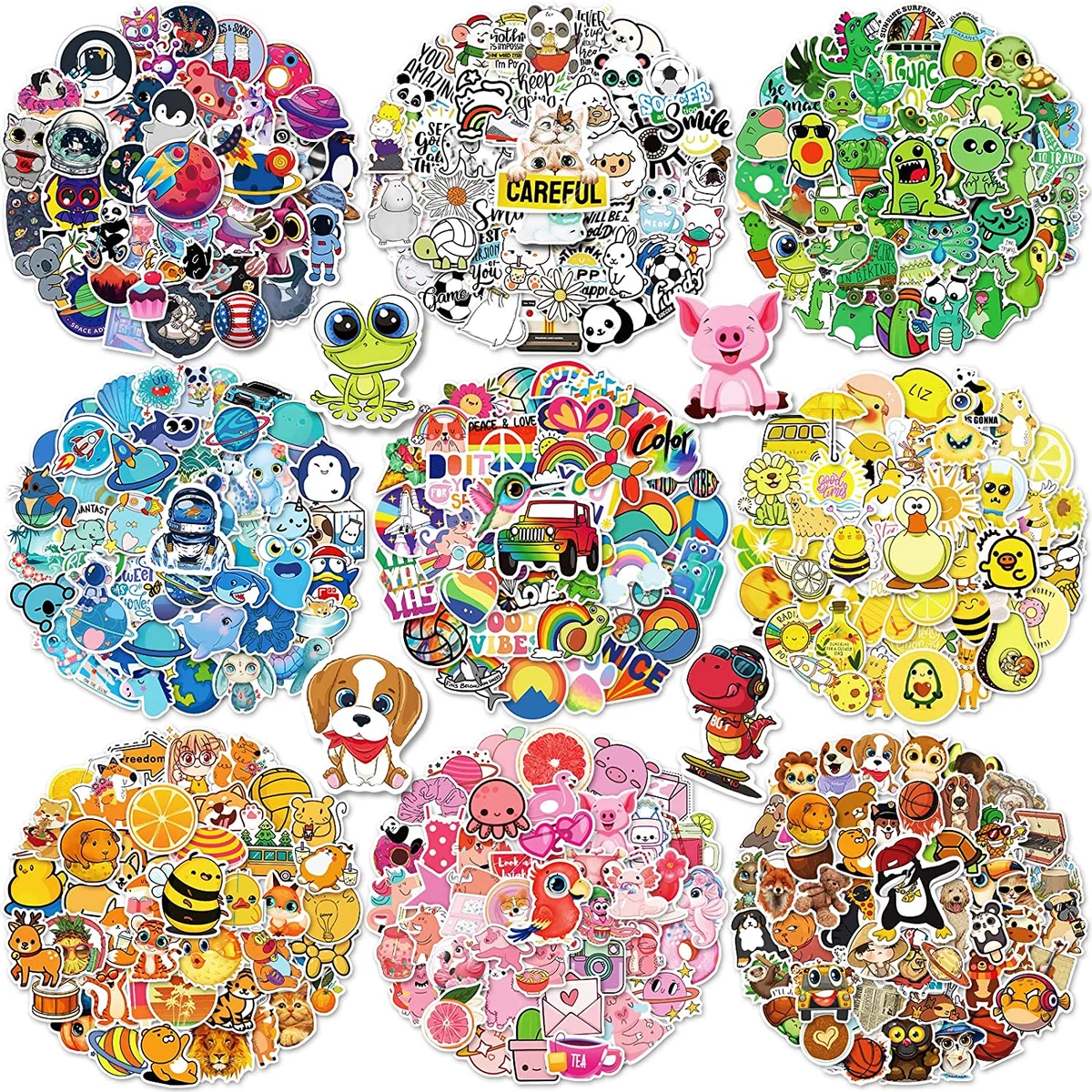 600Pcs Stickers for Kids, Water Bottle Stickers, Vinyl Waterproof Cool Cute  Scra