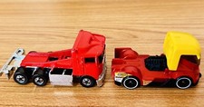 2017 Hot Wheels #120 Legends of Speed 5/10 RIG HEAT + Red Semi Truck Lot of 2