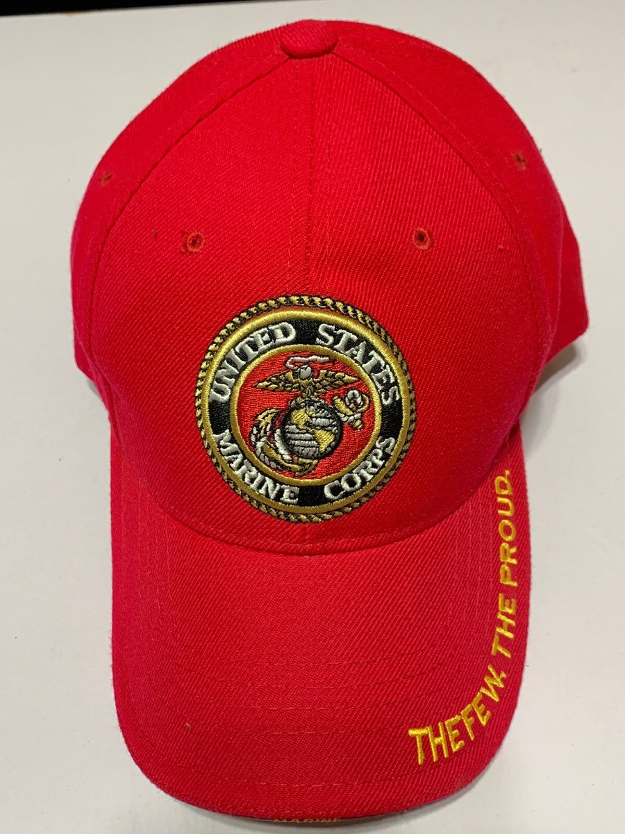 Once A Marine Always A Marine Semper Fi Cap - Black Adjustable Cotton Hat
