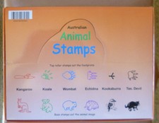 AUSTRALIAN ANIMAL STAMPS Animal Footprint BULK BOX 48 Koala Kangaroo Wombat