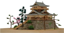 Woody Joe 1/150 Maruoka Castle wooden model assembly kit From Japan New