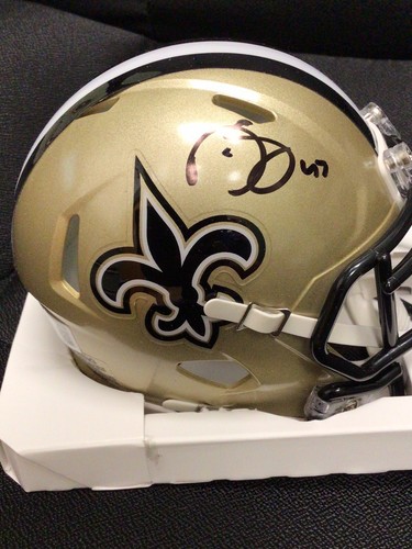 Darren Sproles Autographed Saints Speed Mini Helmet Beckett COA Auto - 第 1/2 張圖片