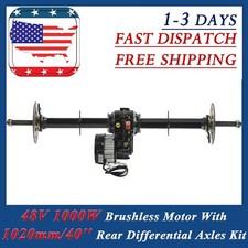 40" Rear Axle Kit 48V 1000W Brushless Differential Motor For Go Kart Golf Cart