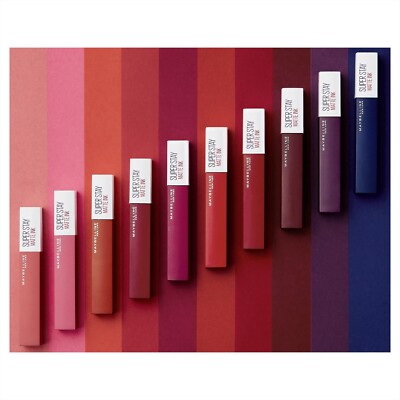 Maybelline Superstay matte Tinte flüssiger Lippenstift authentisch 5 ml - wählen Sie Ihren Farbton