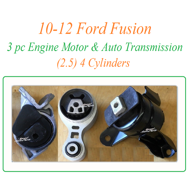 1012 Set Fit Ford Fusion 2.5L4 Engine Motor Transmission Mount Left