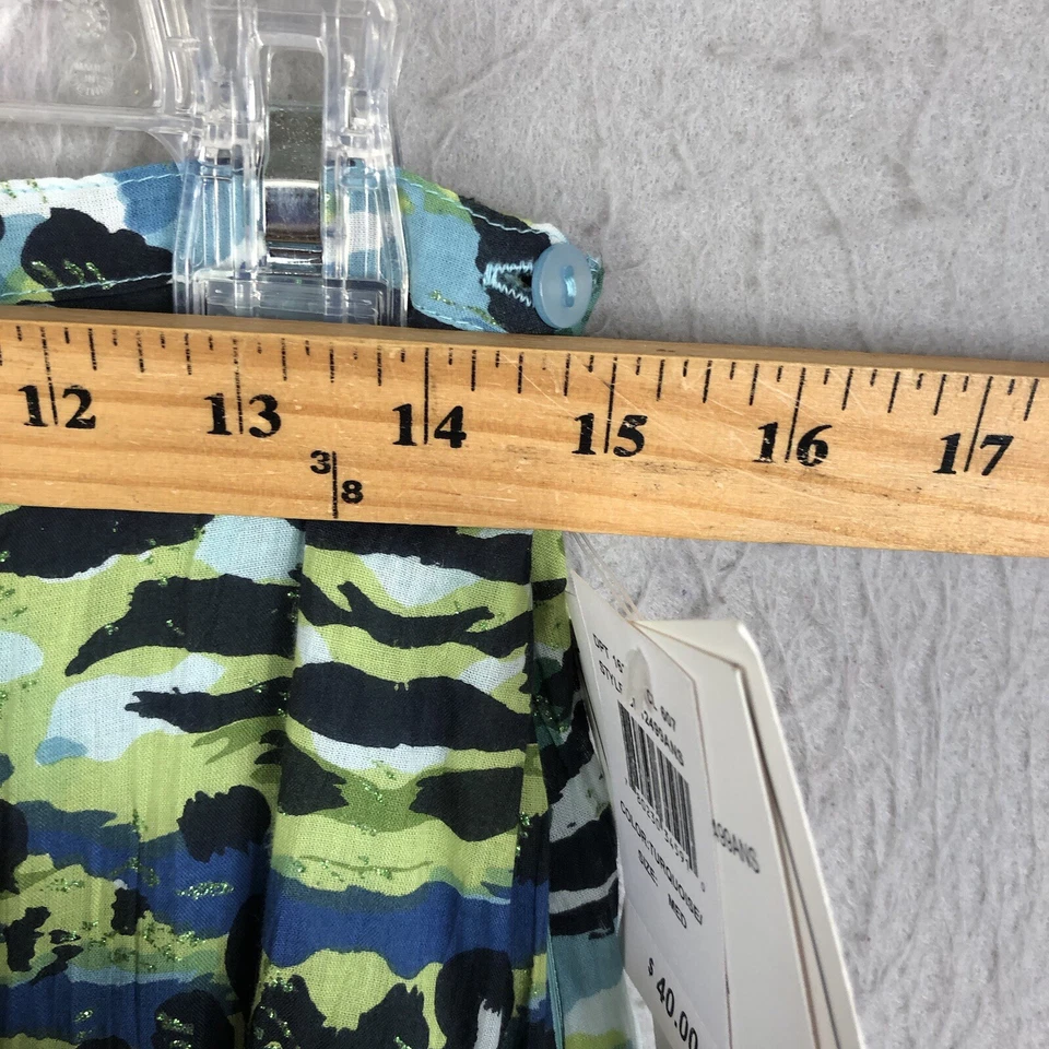 Falda De Colección New Direction Mujer Mediana Azul Niveles Boho Abstracto Escoba Palo NUEVO Foto 4 de 4