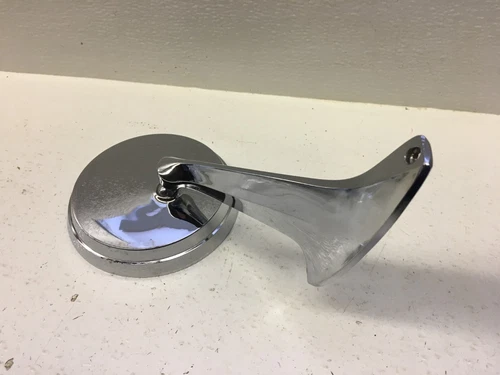 Vintage Aftermarket Roberk 2565 Chrome Round Passenger Side Mirror Rear View