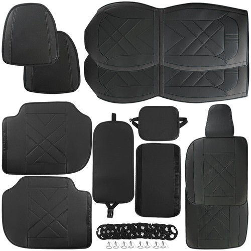 For Chevrolet Auto Car Seat Cover Full Set Leather 5-Seat Front Rear Protector. - Picture 69 of 129