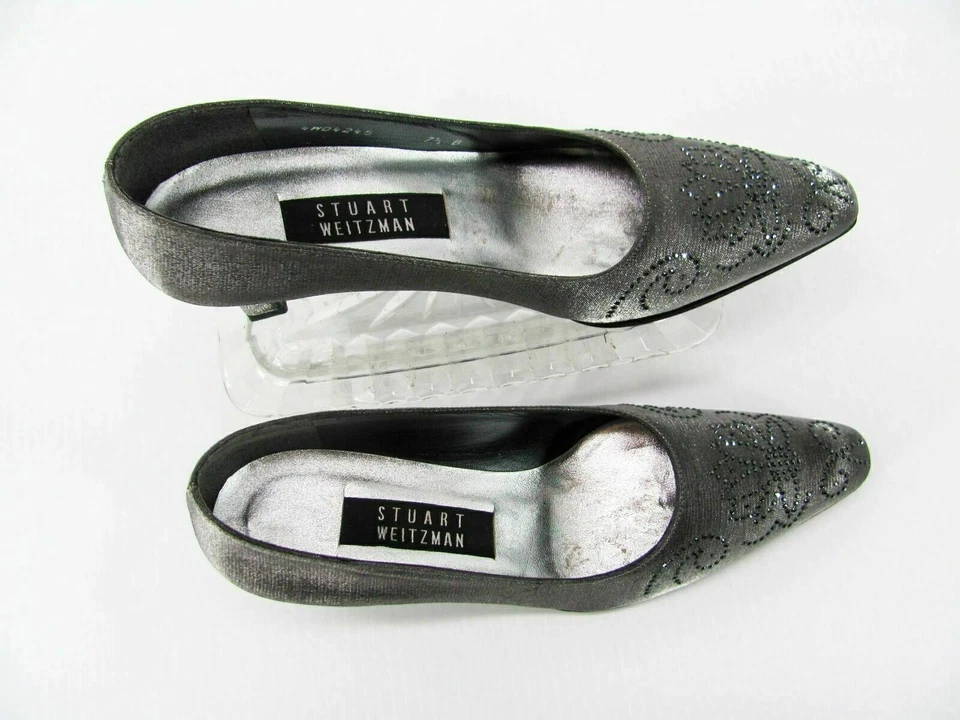 Stuart Weitzman женщин каблук туфли размер 7,5B серый насос подержанный qp - Изображение 2 из 4