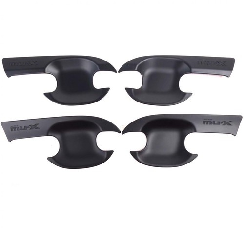 Door Handle Bowl Cover Matt Black Trim For All New Isuzu MU-X MUX 2021-2022 - Picture 2 of 7