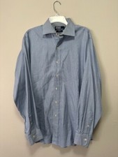 Polo Ralph Lauren Regent Classic Fit 16 1/2 L Blue Stripe Button Down Shirt