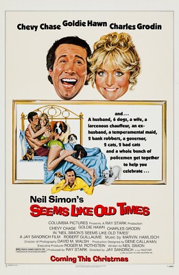 SEEMS LIKE OLD TIMES  (1980)  -  ORIGINAL MOVIE POSTER  -  ROLLED
