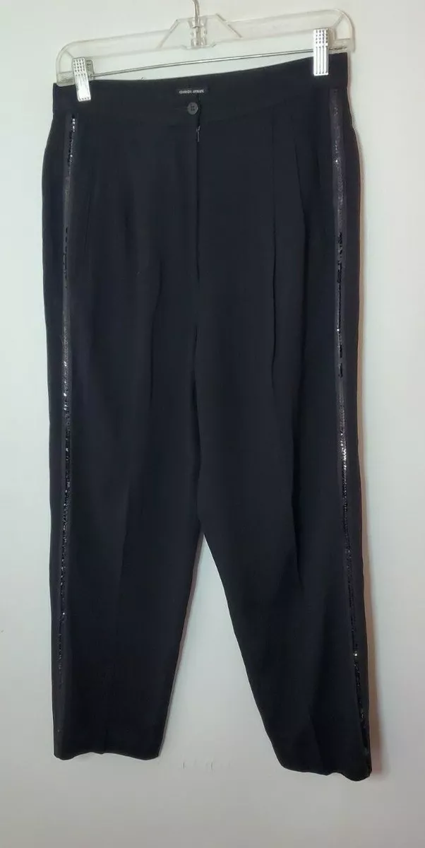 Icon cupro drawstring trousers | GIORGIO ARMANI Man