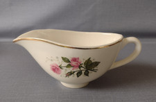 Sabin China 8 oz Gravy Boat - CATHY ROSE - Pink Rose/Baby's Breath