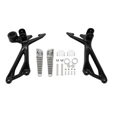 Passenger Footrests Foot Pegs Brackets Fit For Kawasaki Z900 ABS 2017-2025 Black
