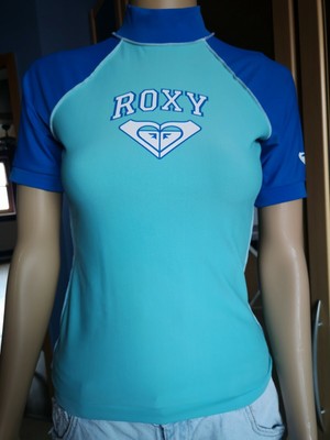 Roxy Rashguard Boardshirt Gr S M 36 38 neuwertig Kitesurfen Surfen Strand  