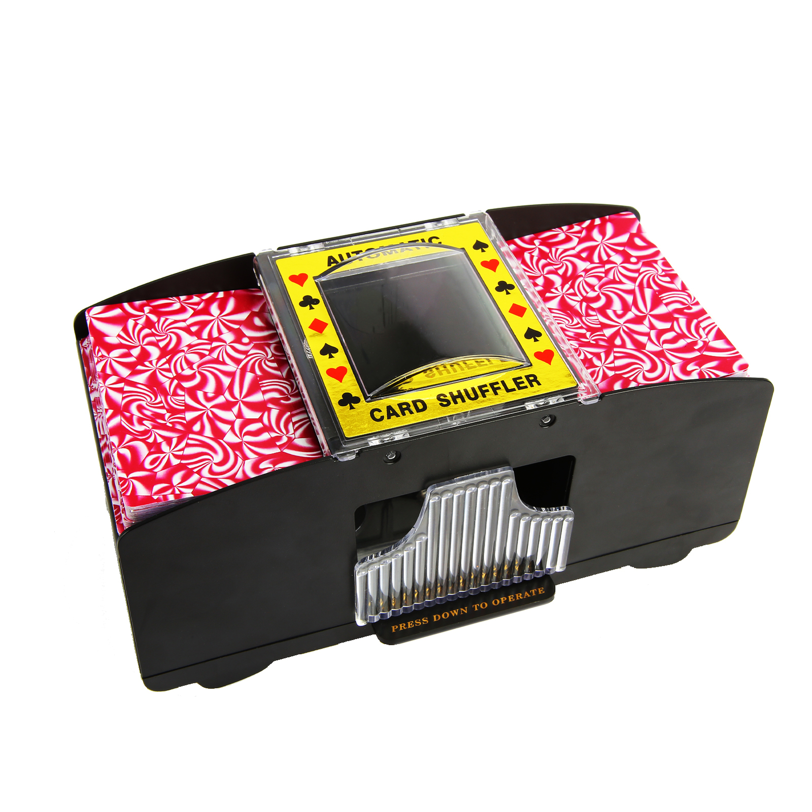 2 Deck Automatic Card Shuffler Poker Cards Shuffling Machine Casino ...
