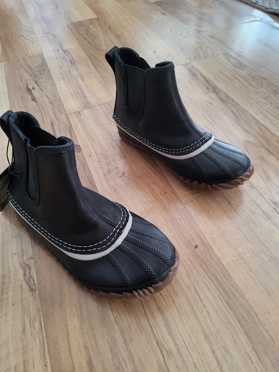 SOREL Out N About Blue Black Chelsea Duck Boots Size 5 Black eBay