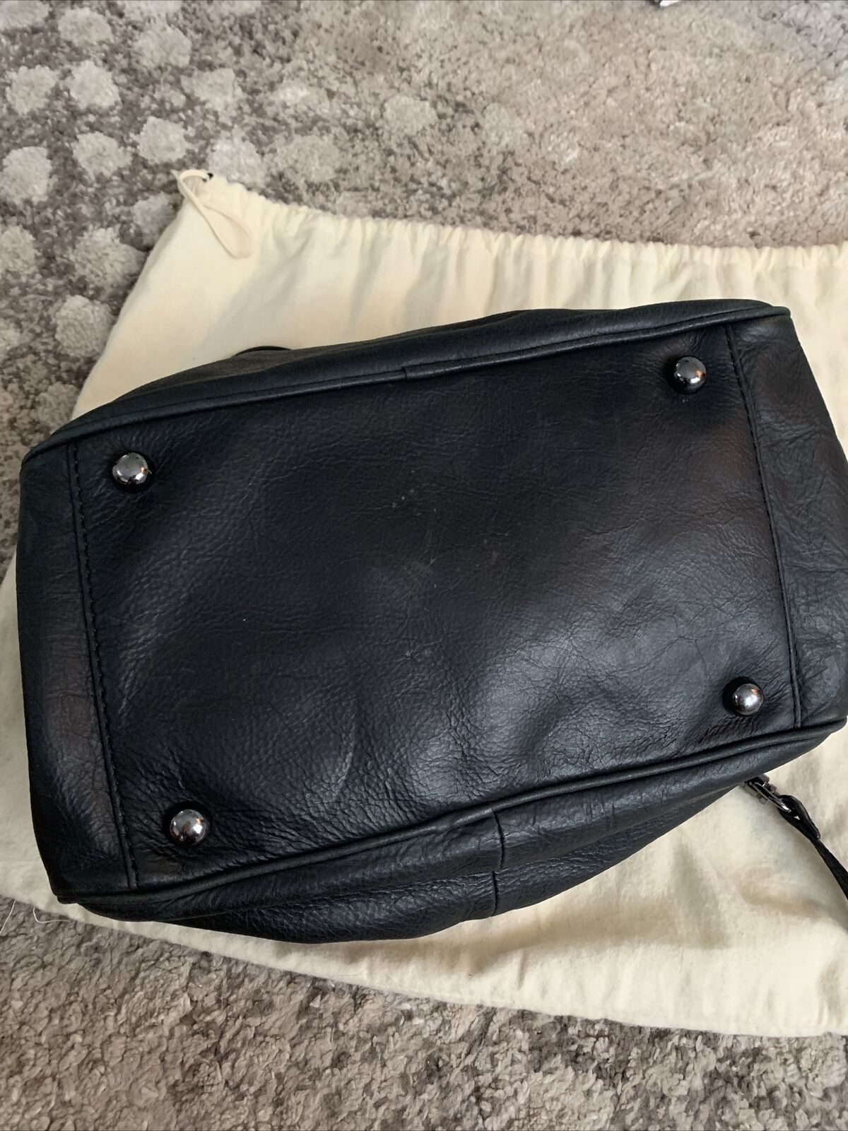 J. Crew black leather bag - image 4