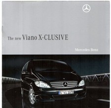 Mercedes-Benz Viano X-clusive 2008 UK Market Sales Brochure 3.5 & 3.0 CDi