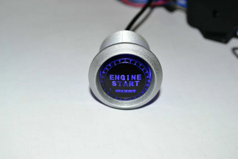 Kit táctil de arranque de encendido interruptor automático botón de arranque de motor SUV azul 12V Foto 3 de 4