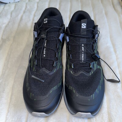 Salomon L47386200 Ultra Glide 2 Trail Running Shoes for Men Black/Flint size 12