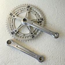 CAMPAGNOLO SUPER RECORD CRANKSET DOUBLE 53-42 TOOTH 170 MM ARMS TORELLI PANTO