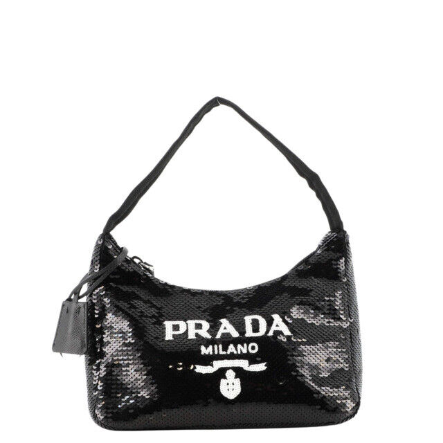 Prada White Crystal 2000 Re-Edition Mini Bag