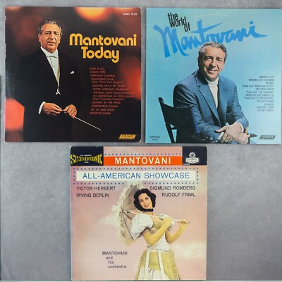 MANTOVANI AND HIS ORCHESTRA 3-RECORD LOT: Today, The World of, All-American