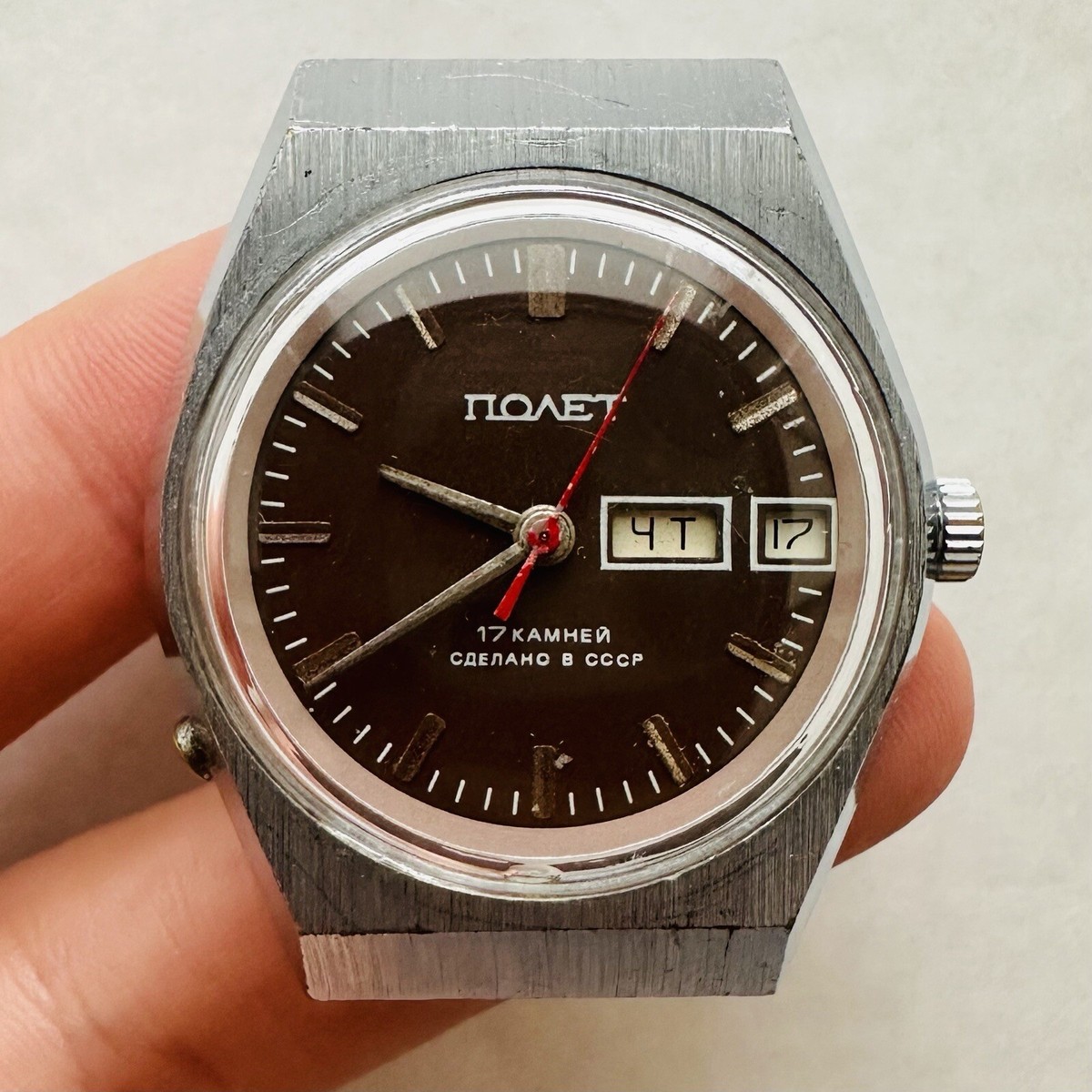 Chronograph Poljot Uhren Alt Ausverkauft – Russische Sowjetische