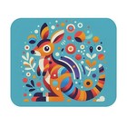 Mouse Pad (Rectangle) Bright and Colorful Kangaroo Design 11 Gift