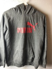 Youth Puma Grey Red Hoodie Sz XL