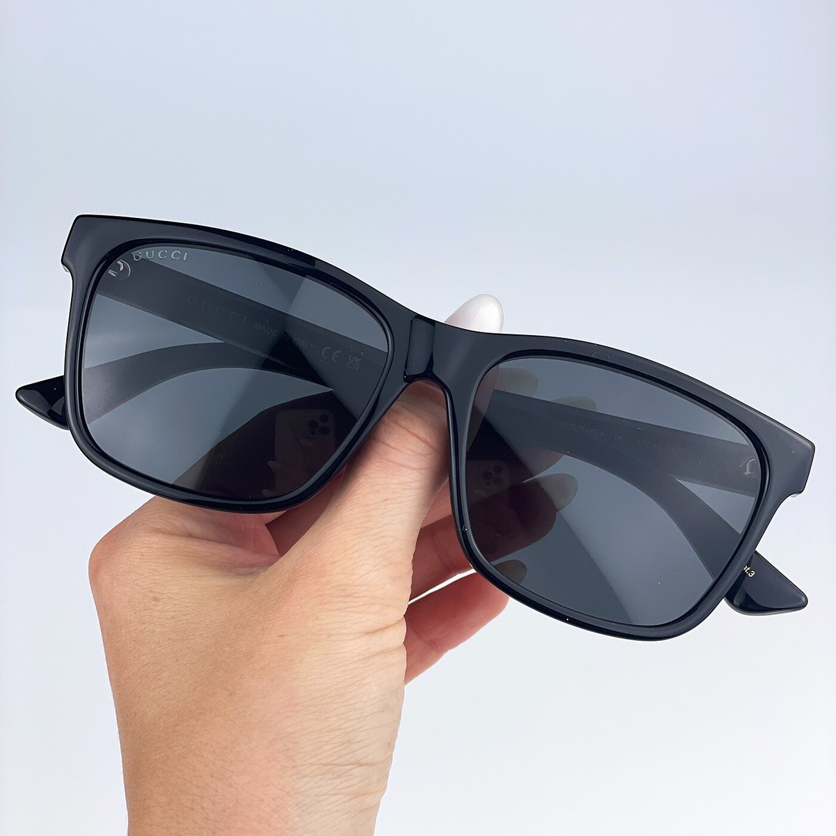 SALE! NEW GUCCI GG0746SA 001 Black Gray Anti-Reflective Square Unisex Sunglasses Amazon.com: Gucci GG0746SA Black/Grey One Size : Clothing  main image 4