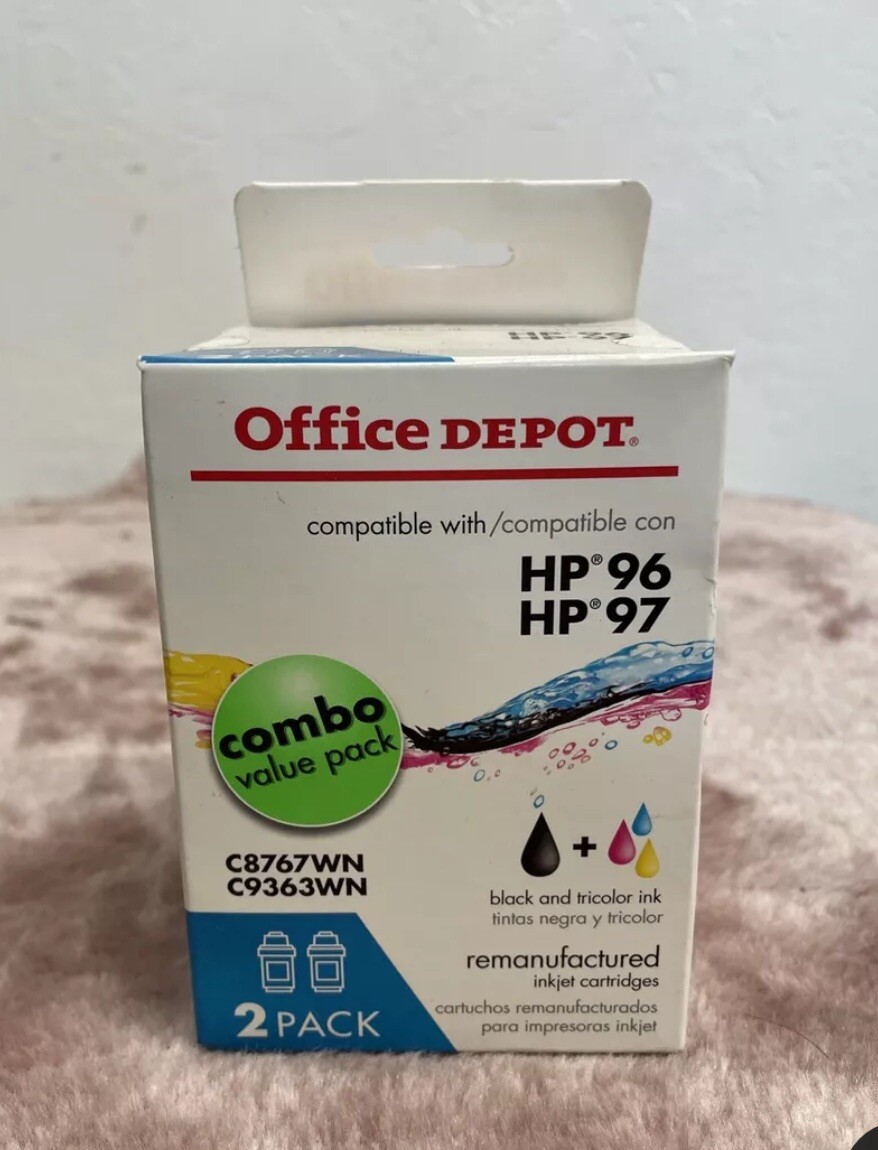 HP 96/97 ink cartridge Combo for HP7210 6540 6640 Printer New Sealed Black Tri C