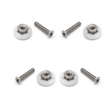 Pack of 4 x Shower Door Rollers/Runners/ Replacements/Wheels 17.5mm Diameter L2i
