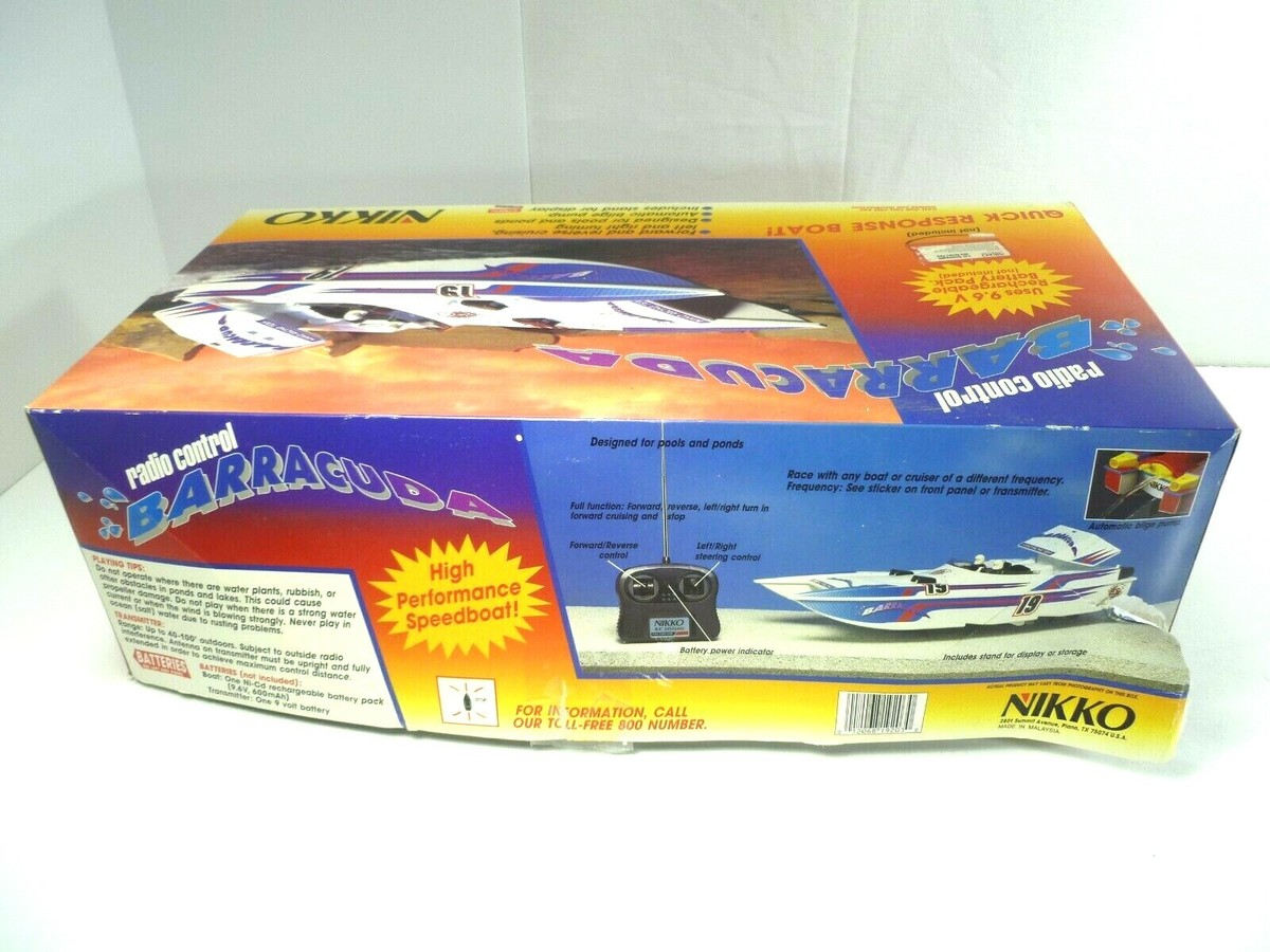 Nikko RDC-19203 Barracuda Thunder RC Electric Boat 9.6V