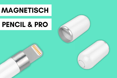 Magnetische Kappe Ersatzkappe für Apple Pencil / iPad Pro Stylus Halter Weiß 