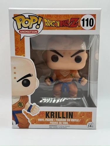 Funko Pop! - Dragon Ball  Z - Krillin Vinyl Figure #110 - W/Pop Protector