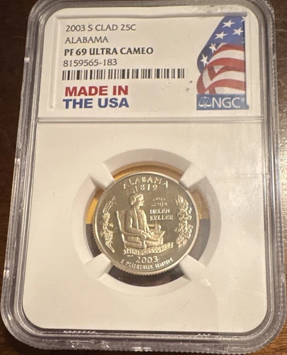 2003-S 50 State Quarters Alabama Proof — photo from the most recent tracked eBay sale