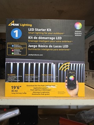 PEAK Lighting 50408 Smart 19 ft. 6 in. Multicolor LED Lighting Wifi Starter Kit