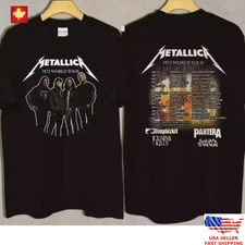 Hot Metallica M72 World Tour 2025 Shirt Cotton Black Gift All Size Fast Delivery
