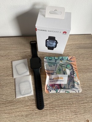 Huawei Watch Fit 3 Schwarz   Top Zustand + OVP Smartwatch